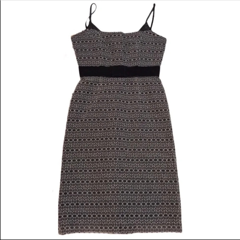 Milly of New York Black & Gold Strap Dress Size 2